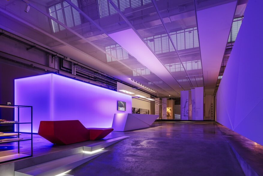 Violette Innenbeleuchtung